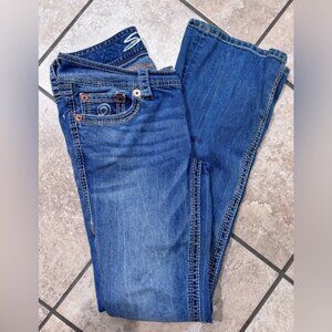 Seven7 Women's Boot Cut Blue JeansSize 6Great Condition